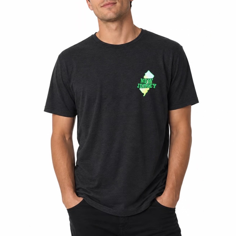 Where I'm From New Jersey Graphic Tee Mens XL Charcoal Heather Made in USA NWT